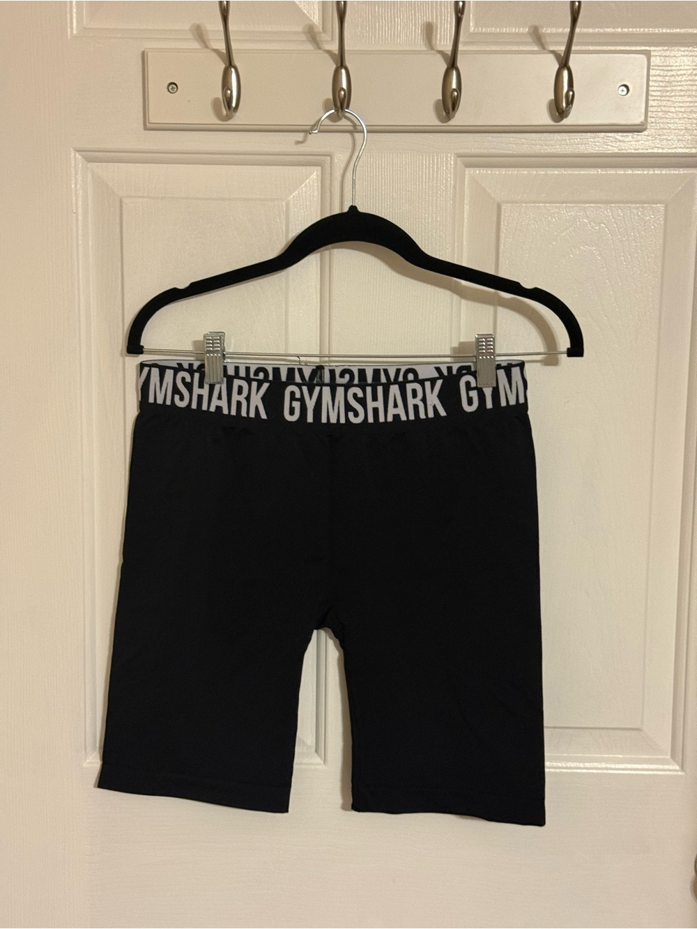 Gymshark Black Logo Waistband Bike Shorts